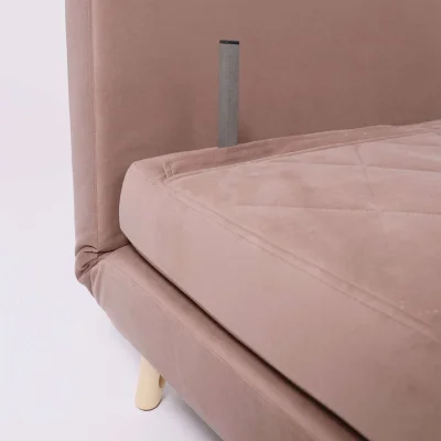 Диван ЭЛЛИ 140, бежевый Велютто люкс 22 / бук_12