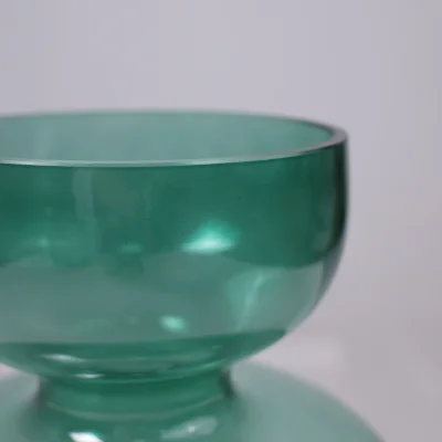 Ваза стеклянная ROUND 1, зеленый, 10*20см_3