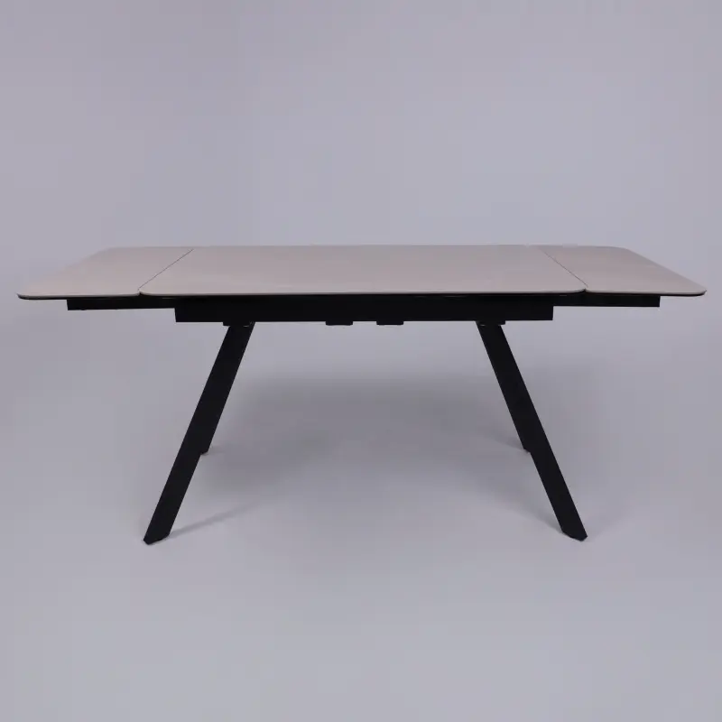 Стол ЛЕОН NEW , керамика 1 кат. 1200(1840)*800, Камень слоновая кость Bayona Ivory/Черный матовый_preview_18