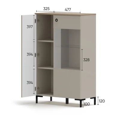 Гостиная DOMENICA, глиняный серый. Комплект №1_17