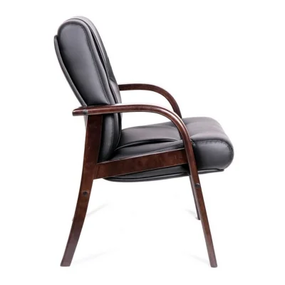 Кресло Bonn B/D  (орех темный) экокожа (черная)_3