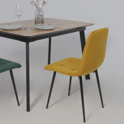 Стул AV 406-N, карри бархат Confetti chai tea/черный_18