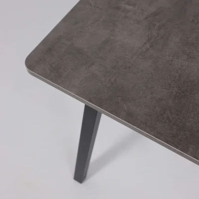 Стол TIRK RADIAL-94, раздвижной 94(126)х64, Дымчатая керамика/Чёрный_11