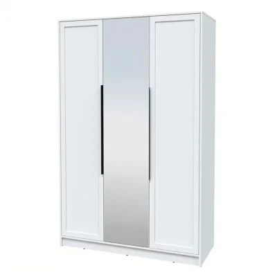 Шкаф КОНЦЕПТ Тренд КТ-Ш3(з), к.Белый/ф.Белый  (В2128хШ1360хГ547мм) фотография