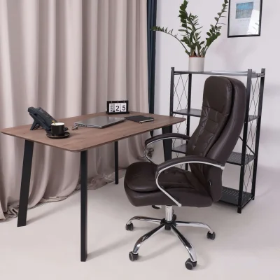 Кресло рабочее, поворотное RICHARD, коричневый_26