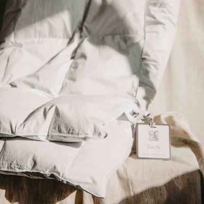 Одеяло "Эколь белый пух" 140*205, батист/пух_4