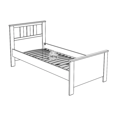 Кровать одинарная САГА 90*200, серая (2.08.04.050.4 RU)_5
