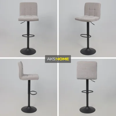 Стул барный LOGOS, серый шенилл Ote Canna 452/черный_3