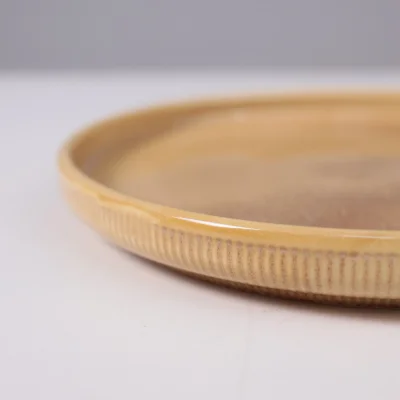 Блюдо STRIA, фарфор, пшеничный, 30,6*23,3*3см_14