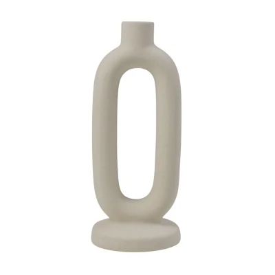 Статуэтка-подсвечник SERENITY 2, светло-бежевый, 9.3*22.8см фотография