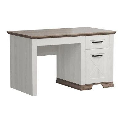 Н.м. "MARSELLE" стол письменный BIU130, к.Ясень снежный+Дуб сонома темный/ф.Ясень снежный_2