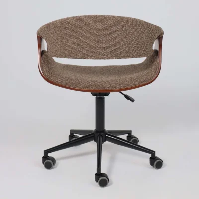 Кресло барное ANGARA, букле, коричневый Lisa 421/черный_5