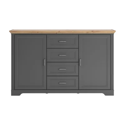 Н.м. "JASMIN" тумба KOM2D4S, к.Графит+Дуб артизан/ф.Графит_2