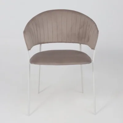Стул AV 433, светло-коричневый бархат H-61/белый_5