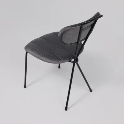 Стул TORI, серый велюр VOSS 15/черный_22