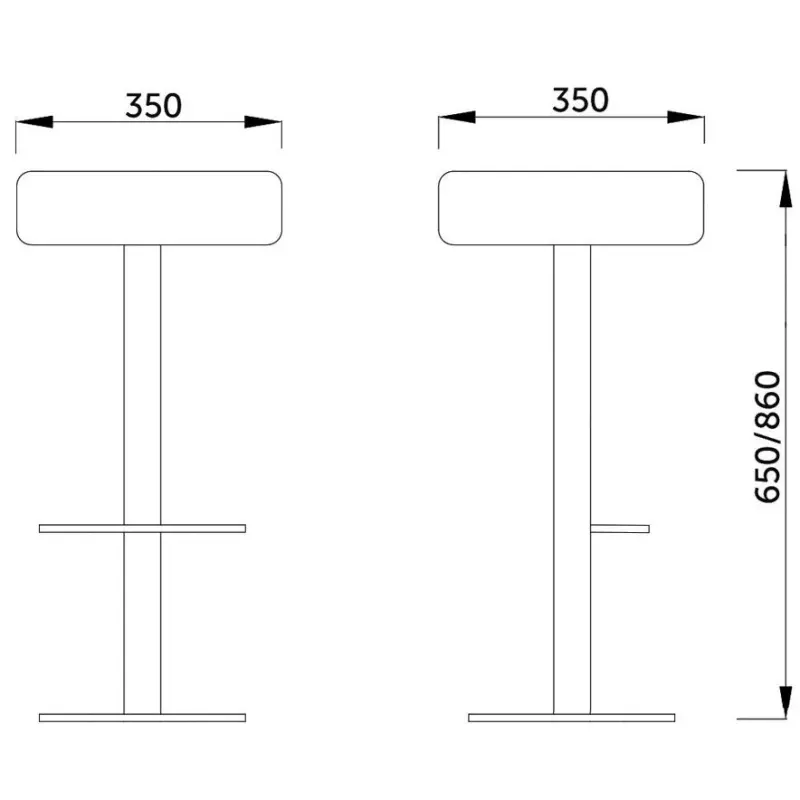 Стул барный PINA, экокожа кремовый/хром_preview_2