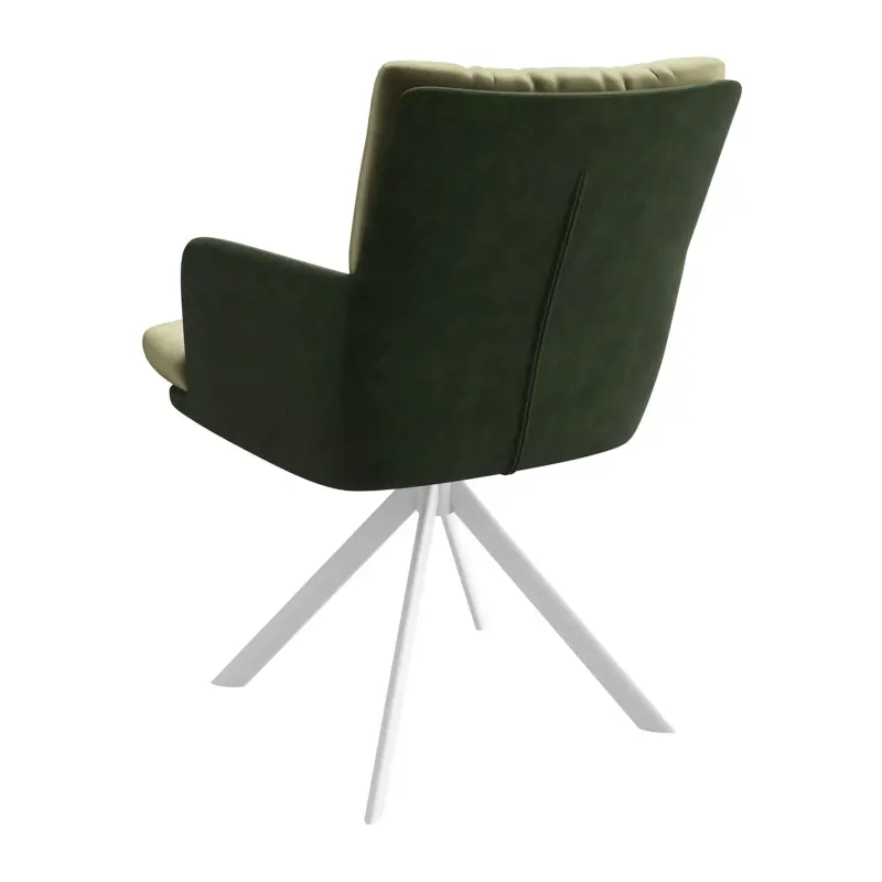 Стул CHARLES-R 360, d12 OLIVE LUX - DEEP GREEN замша lux\белый_preview_2