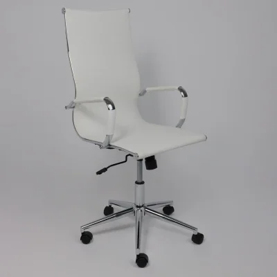 Кресло поворотное EVELIN, экокожа, белый_4