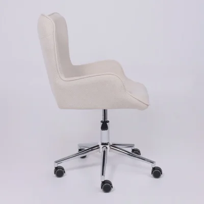 Кресло поворотное BELLA, букле/белый_5