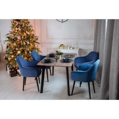 Стол МАЙОН, 120*80*74, дуб натуральный/черный (ПР-2 DSW (Т27) (02) КС-60)_7