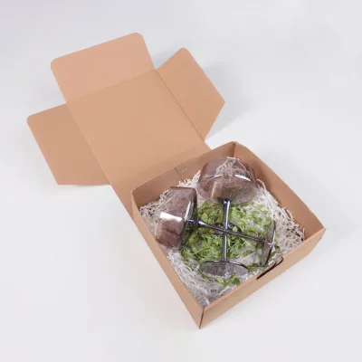 Подарочный бокс №7 (Бокал-креманка (2 шт.) + Светодиодная гирлянда + Подарочная упаковка)_6