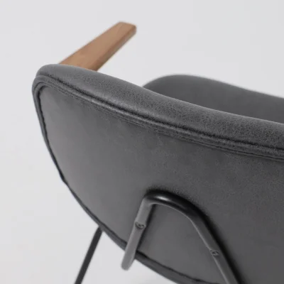 Кресло RUDO, экокожа винтажный черный WATUSI 16/черный_15