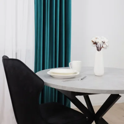 Штора "Бархат" 2х2,7м  на люверсах, цвет морской волны (арт.5018-09)_3