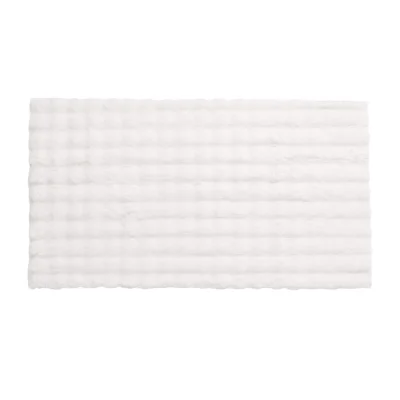 Ковер BUBLE FAUX FUR, белый, 80*150см фотография