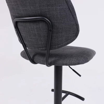 Стул барный JESSY, темно-серая ткань/черный_10