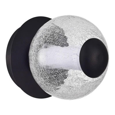 Светильник настенный ST-Luce Черный/Прозрачное кракелированное стекло LED 1*8,5W 3000K PEEK_2