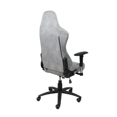 Кресло поворотное TITAN, ретро-велюр (серый)_4