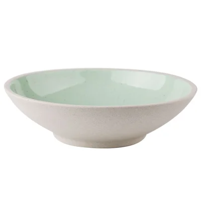 Блюдо глубокое STONE CLAY, керамика, светло-зеленый, d20,5*5,8см фотография