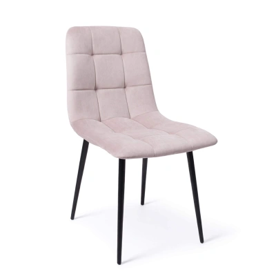 Стул AV 406-N, бежевый бархат Confetti smoke/черный фотография