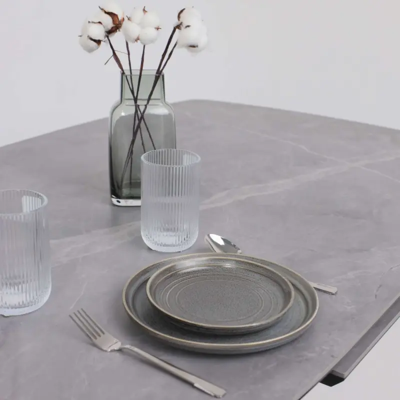 Стол НОТР ДАМ MODERNE, керамика 0 кат. 1400(1800)*850, Камень серый Greys Grey/Черный матовый_preview_10