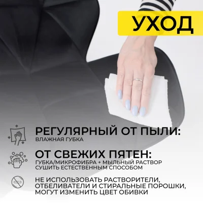 Кресло BERLIN, черный велюр HCJ-50/черный_21