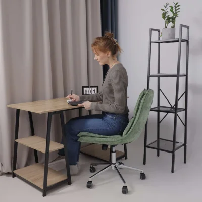 Кресло LOLA, зеленая рогожка GY91-14/хром_7