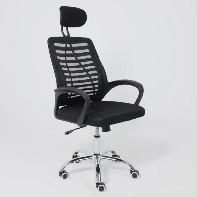 Кресло рабочее CONSUL NEW, ткань/сетка, черный (с подголовником)_14