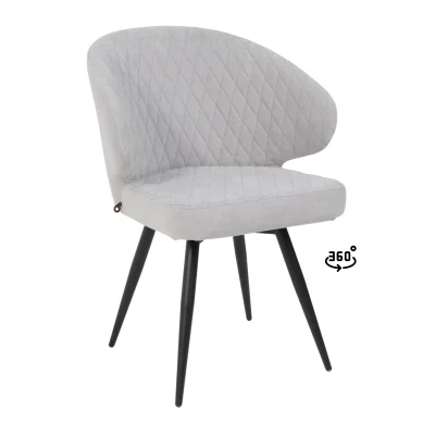 Стул ROB-R1 360, b20 SILVER LUX\черный фотография