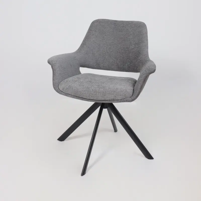 Стул OFFY-R 360, g22 GRAPHITE шенилл LUX - Graphite замша LUX\черный_preview_15