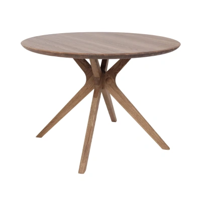 Стол ОЛДЕН, d950*760, дуб натуральный/покрытие терра фотография