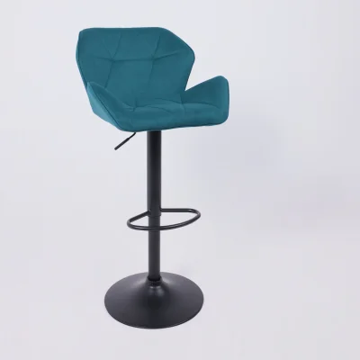 Кресло барное BERLIN GB, Velutto 20 бирюзовый велюр/черный_22