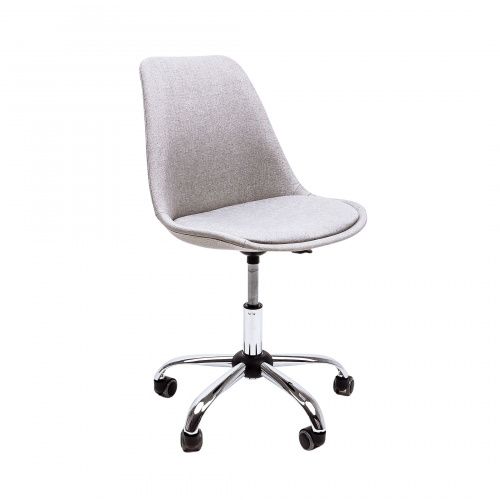 Компьютерные кресла - Кресло поворотное SHELL, ткань, (светло-серый)