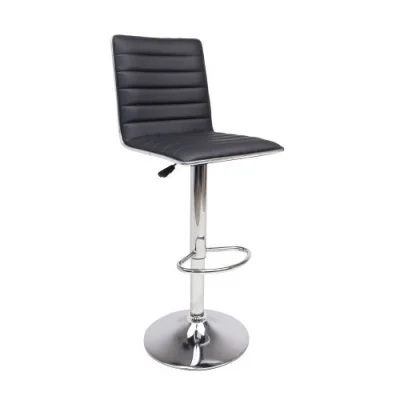 Стул барный CAPRI, экокожа, черный/хром_1