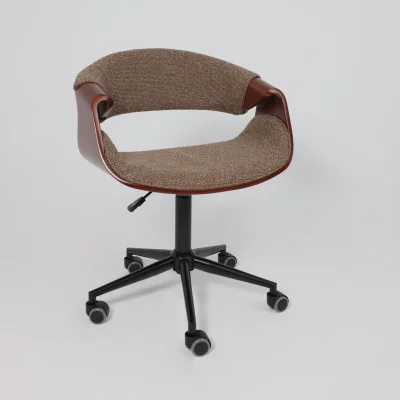 Кресло барное ANGARA, букле, коричневый Lisa 421/черный_12