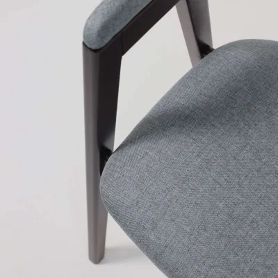 Кресло ЛОНДОН, серая рогожка Kiton 06/темный бук_10