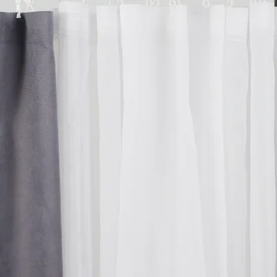 Тюль "Вуаль" 2,7х3,0 на прозрачной ленте, цвет белый, (арт.101) фотография