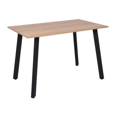 Стол СВАРОГ, 1100х680х750, дуб кантри золотой/черный фотография