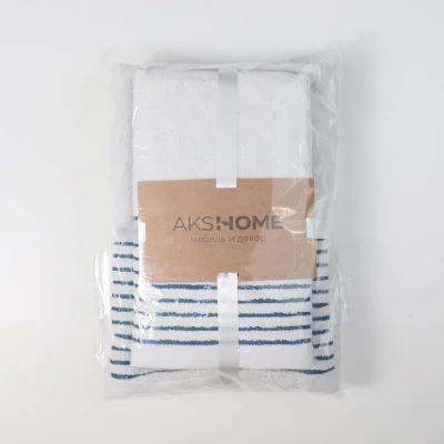 Набор полотенец махровых POSH, 2 шт (50*90см+70*140см), белый, 11-4800_7