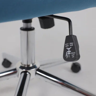 Кресло поворотное BELLA chrome, Seven 115, велюр/темно-голубой_17