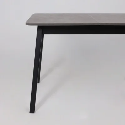 Стол TIRK RADIAL-110, раздвижной 110(142)х70, Дымчатая керамика/Чёрный_11